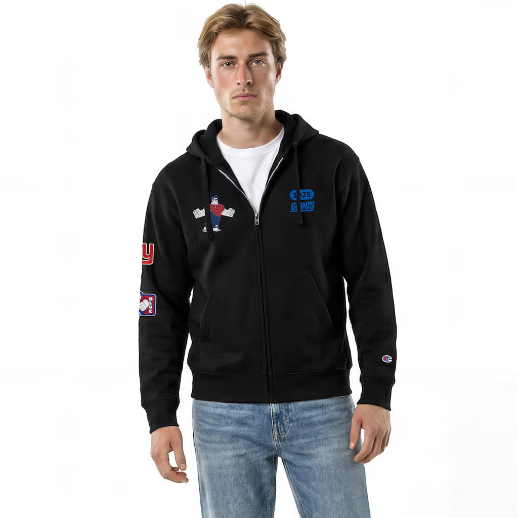 New York Giants Disney X NFL Champion Wreck-It Ralph All-Star Zip Hoodie Giants Merch Football Fan Gear - Merchluma