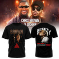 Chris Brown X Raymond Usher R&B Tour Merch Chris Brown Breezy T-Shirt Motivated Dreamer Tee - Merchluma