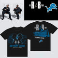 Detroit Lions X Usher X Chris Brown T-Shirt R&B Tour Merch 2026 Gifts For Music Lovers - Merchluma