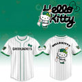 Augusta GreenJackets X Hello Kitty Classic Striped 2026 Night Game Jersey GreenJackets Merch - Merchluma