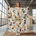 Personalized Peanuts Snoopy Blanket Funny Cute Cartoon Merch Gifts For Snoopy Fan - Merchluma