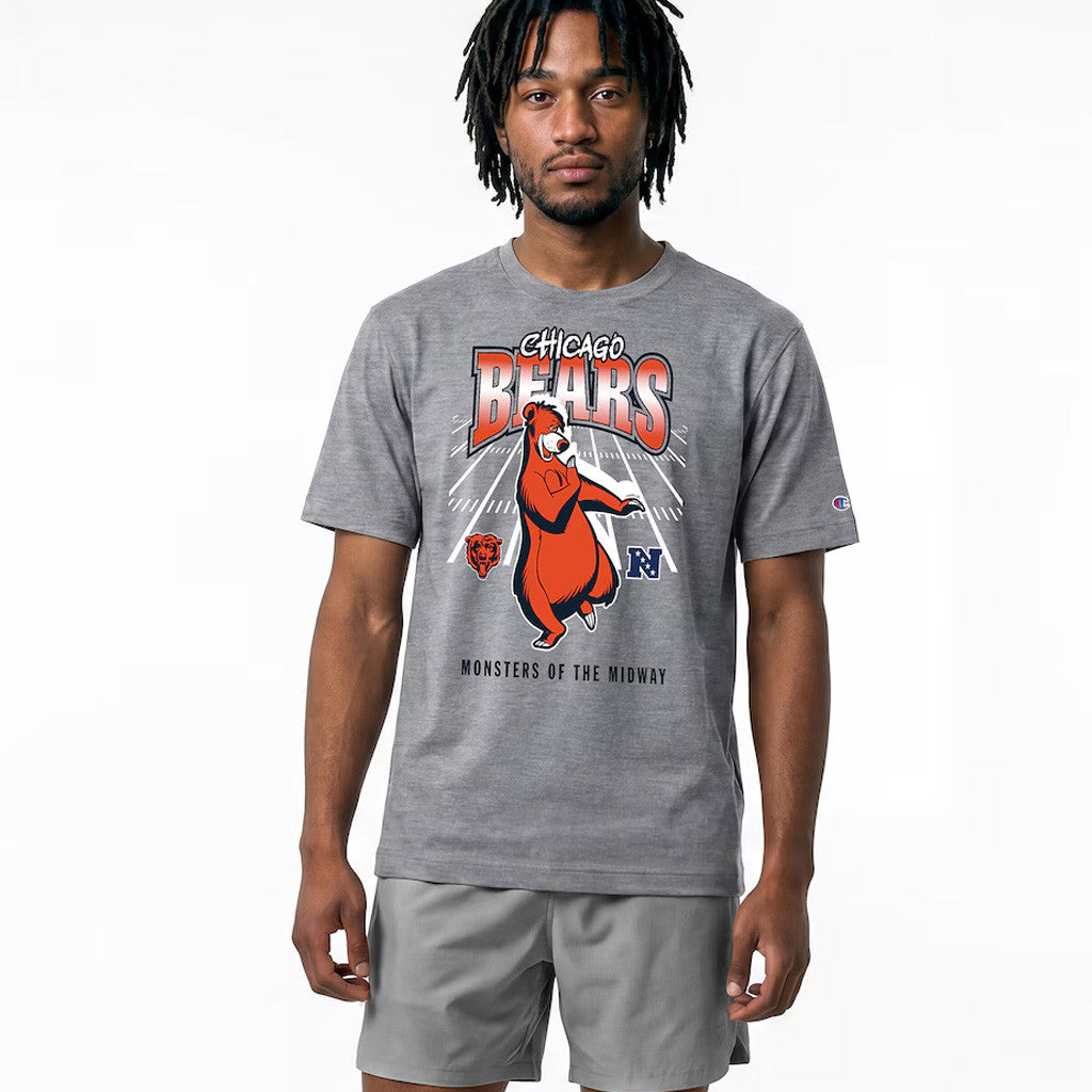 Chicago Bears Merch 2026 Disney X NFL Champion Baloo All-Star T-Shirt NFL Disney Collab Merch - Merchluma
