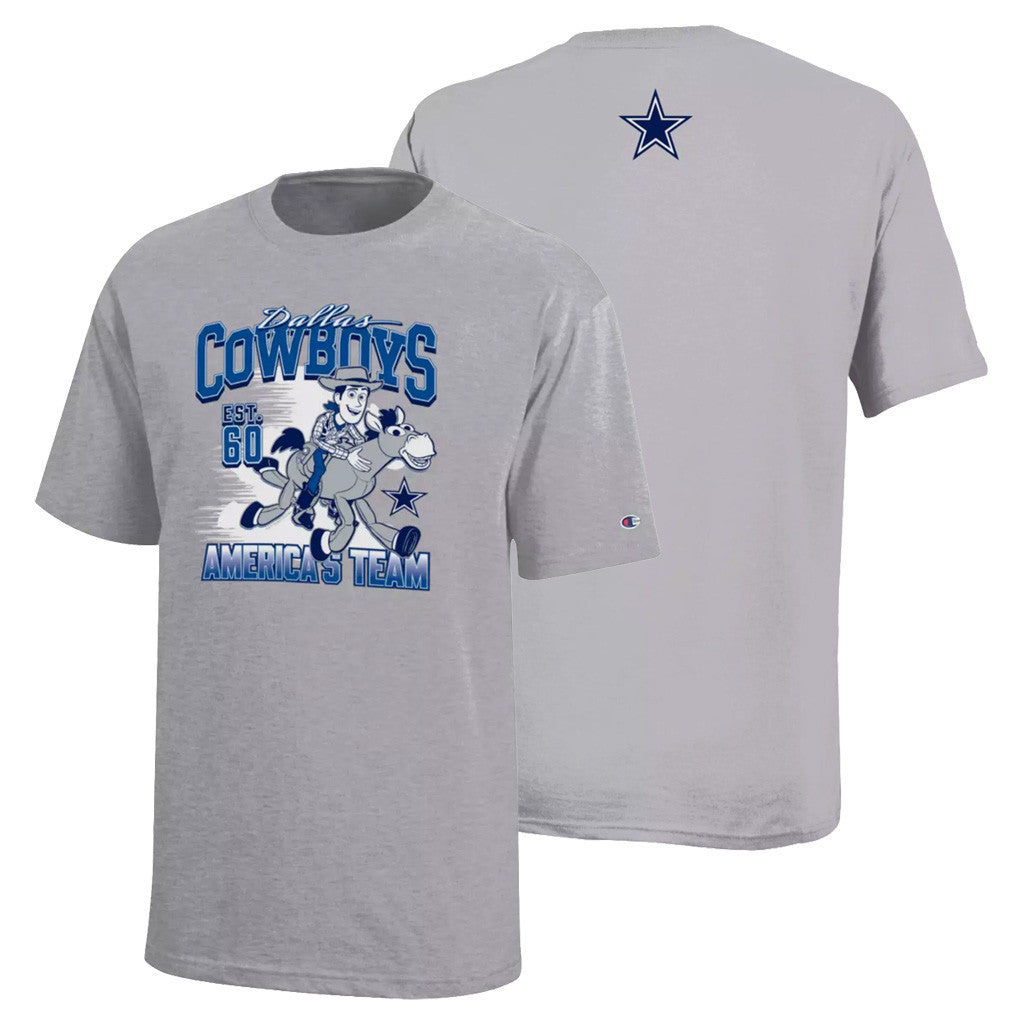 Dallas Cowboys X Disney Merch Woody T-Shirt Disney X NFL Champion NFL Collection Clothing Gifts - Merchluma