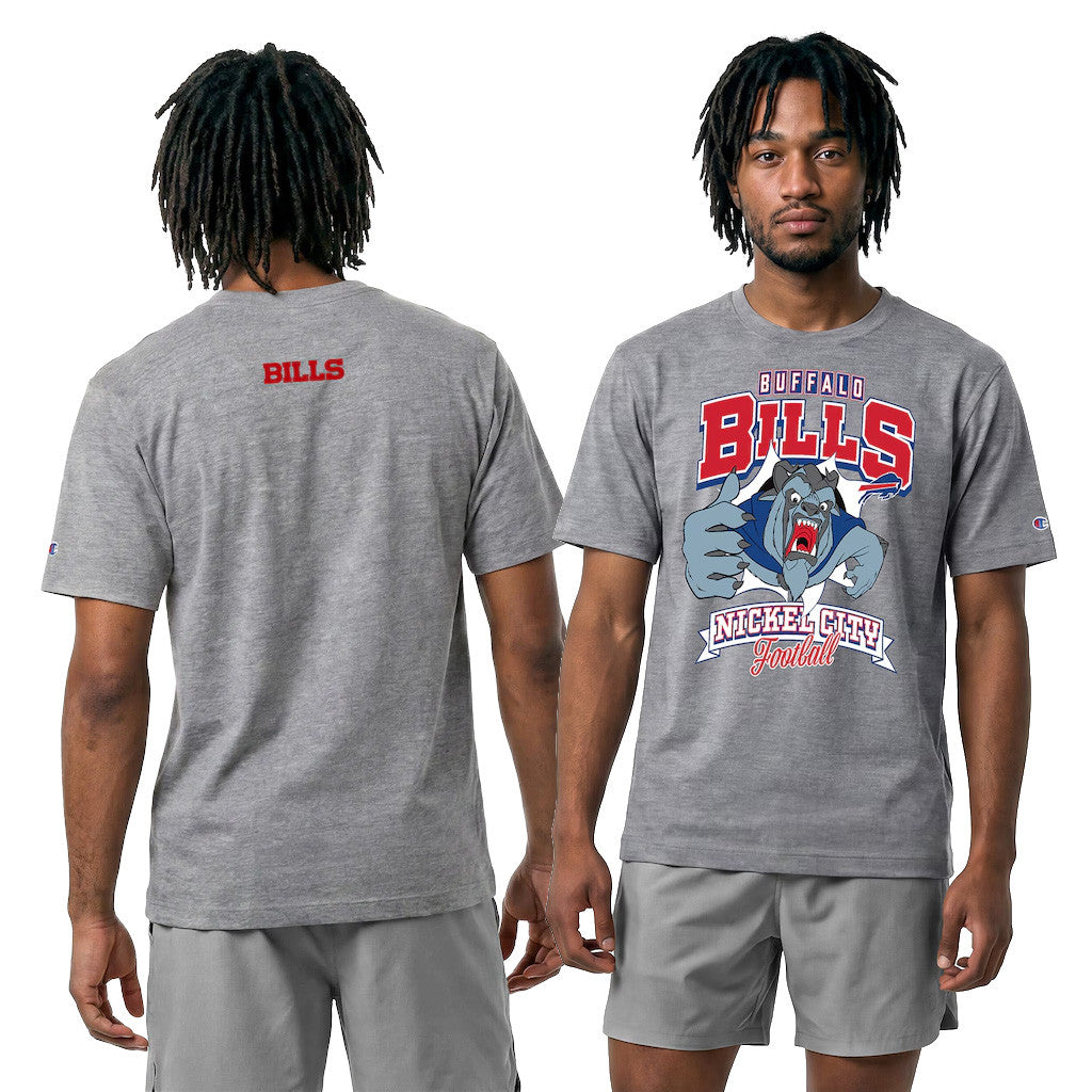 Disney X NFL Buffalo Bills Merch Bills Disney X NFL Champion Collab Beast All-Star T-Shirt Brother Gift - Merchluma