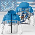 Detroit Lions Merch One Detroit One Pride Windbreaker Jacket Gifts For Football Lovers - Merchluma