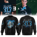 Detroit Lions X Eminem Merch 313 All Grit Sweatshirt Gift Ideas For Football Fans - Merchluma
