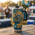 Jacksonville Jaguars National Football League 33rd Anniversary Tie Dye Tumbler Jaguars Merch - Merchluma