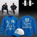 Chris Brown x Usher x Detroit Lions Signed Sweatshirt The R&B Tour Merch Gift For Music - Merchluma