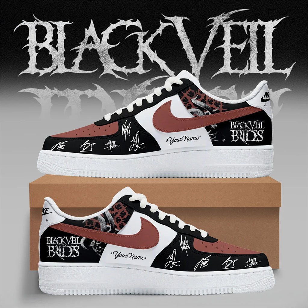Personalized Black Veil Brides Vindica Tour Crimson Shoes Sneakers Black Veil Brides Merch - Merchluma