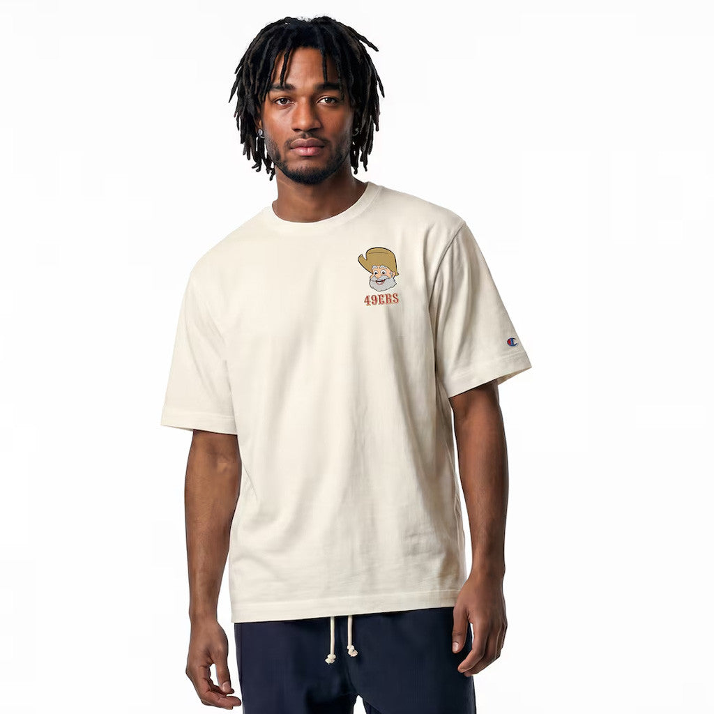 Disney X NFL San Francisco 49ers Merch Disney X NFL Champion Collab Stinky Pete T-Shirt SF 49ers Merch - Merchluma
