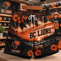 Personalized BC Lions CFL New Style Hawaiian Flower Shorts BC Lions Merch Gift For Brothers - Merchluma