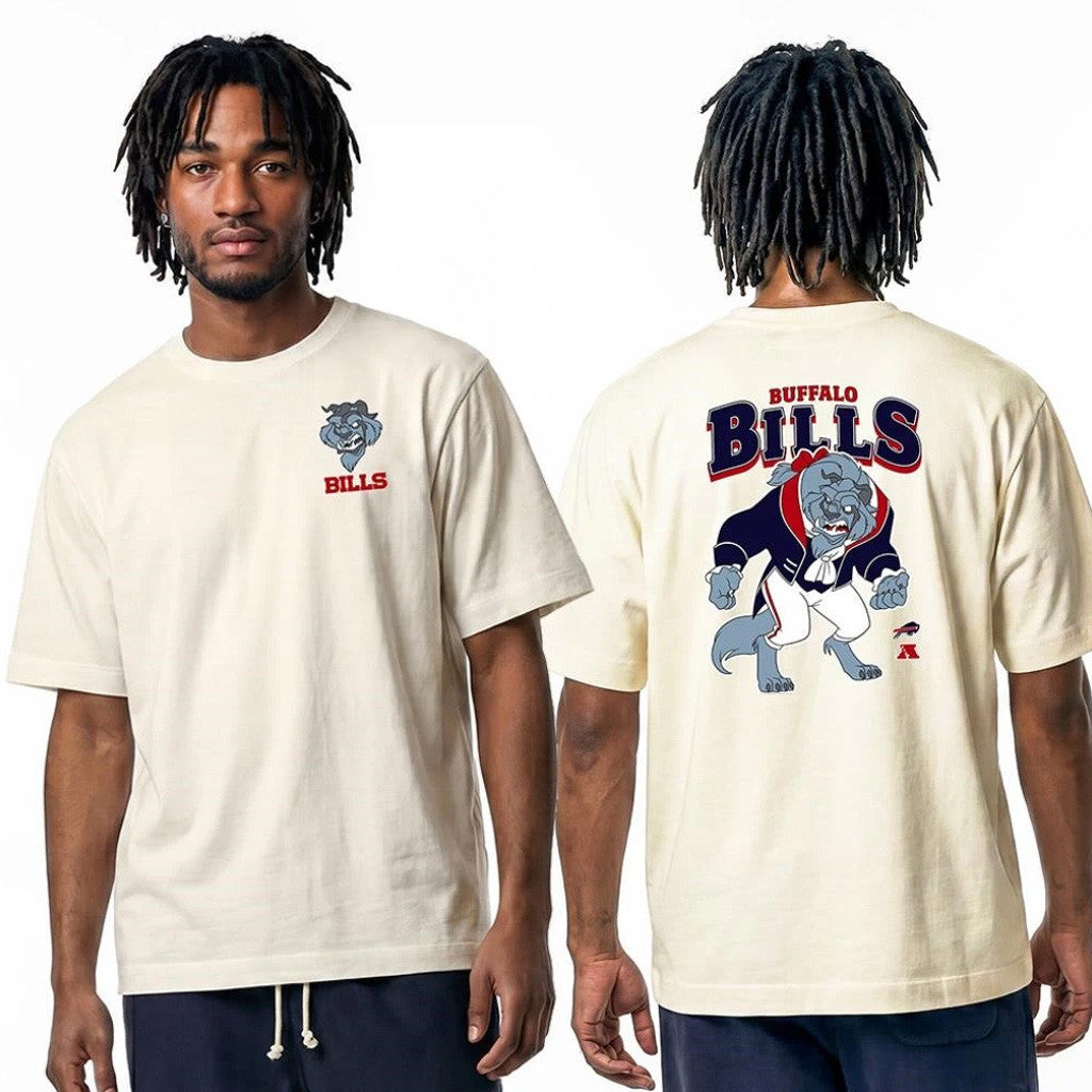 Disney X NFL Buffalo Bills Merch Disney X NFL Champion Beast T-Shirt Bills Disney Collab Apparel Gifts - Merchluma
