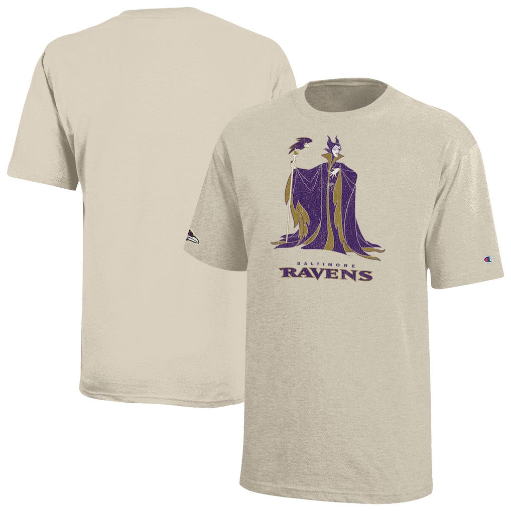 Disney X NFL Baltimore Ravens Merch Ravens Disney X NFL Champion Collab Diablo T-Shirt Game Day Gifts - Merchluma