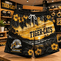 Custom Hamilton Tiger-Cats CFL New Style Hawaiian Flower Shorts Tiger-Cats Merch Son Gifts - Merchluma