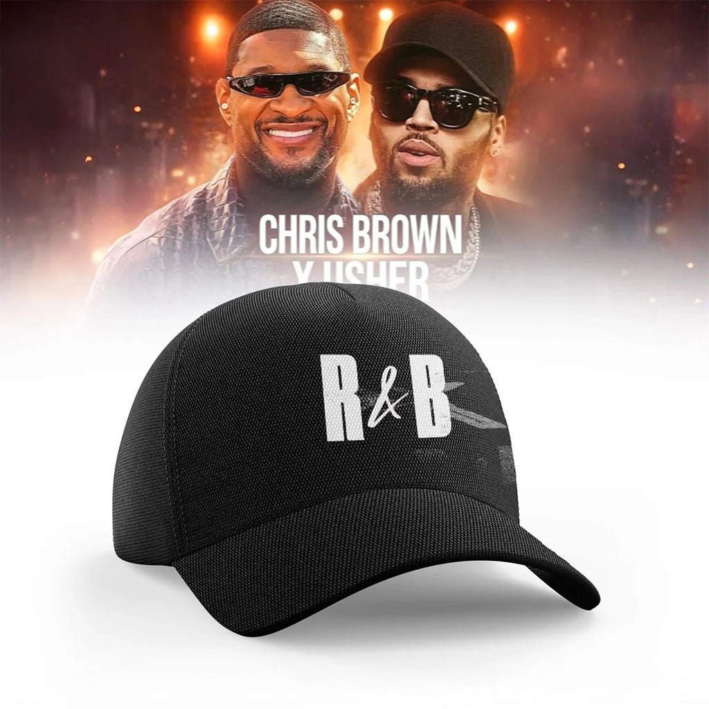 Chris Brown X Raymond Usher R&B Tour Hat The R&B Tour Merch Best Gift For Music Fans - Merchluma