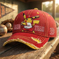 Boston Red Sox Pikachu Distressed Baseball Hat Game Day Cap Red Sox Merch Fan Gifts - Merchluma