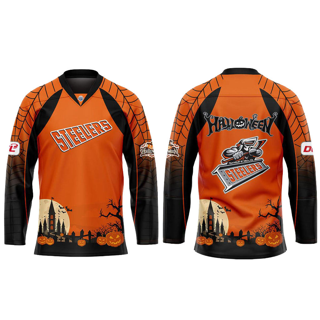 Sheffield Steelers Happy Halloween 2026 Jersey Steelers Merch Halloween Gifts For Hockey Fan - Merchluma