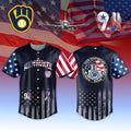 Milwaukee Brewers x 911 25th Anniversary 2001 2026 Jersey Brewers Merch Patriot Day Gifts - Merchluma