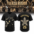 Black Fuerza Regida This Is Our Dream Tour To The Moon Jersey Fuerza Regida Merch Fan Gear - Merchluma