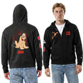 Disney X NFL Cleveland Browns Merch Browns Disney X NFL Champion Black Pluto All-Star Zip Hoodie Gifts - Merchluma