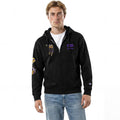 Minnesota Vikings X Disney Merch MN Vikings Disney X NFL Champion Thor All-Star Zip Hoodie Black - Merchluma