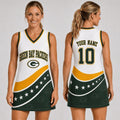 Custom Green Bay Packers Bold Team Pride Women Basketball Jersey Dress Packers Merch Fan Gear - Merchluma