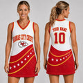 Custom Kansas City Chiefs Bold Team Pride Women Basketball Jersey Dress Chiefs Merch Fan Gifts - Merchluma