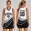 Custom Las Vegas Raiders Bold Team Pride Women Basketball Jersey Dress Raiders Merch Wife Gifts - Merchluma