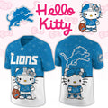 Detroit Lions X Hello Kitty 2026 Night Jersey Detroit Lions Merch Cute Gift For Football Fans - Merchluma