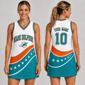 Custom Miami Dolphins Bold Team Pride Women Basketball Jersey Dress Dolphins Merch Fans Gifts - Merchluma