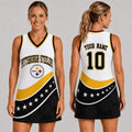 Custom Pittsburgh Steelers Bold Team Pride Women Basketball Jersey Dress Steelers Merch Gifts - Merchluma