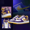 Omega Psi Phi Purple And Gold Sneakers Omega Psi Phi Merch Birthday Gift For Husband - Merchluma
