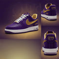 Omega Psi Phi Purple Suede Sneakers Omega Psi Phi Merch Birthday Gift For Him - Merchluma