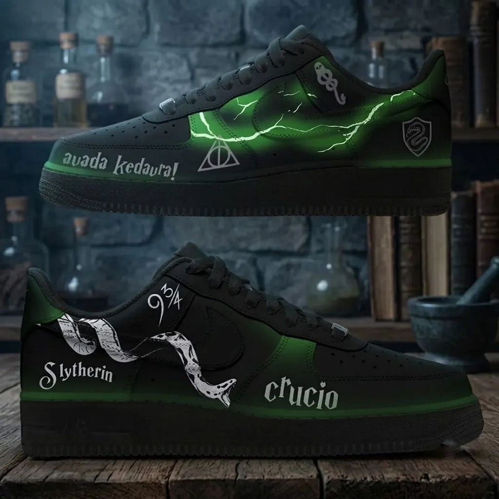 Voldemort Dark Arts Harry Potter Sneakers Deathly Hallows Wizard Fan Gifts - Merchluma