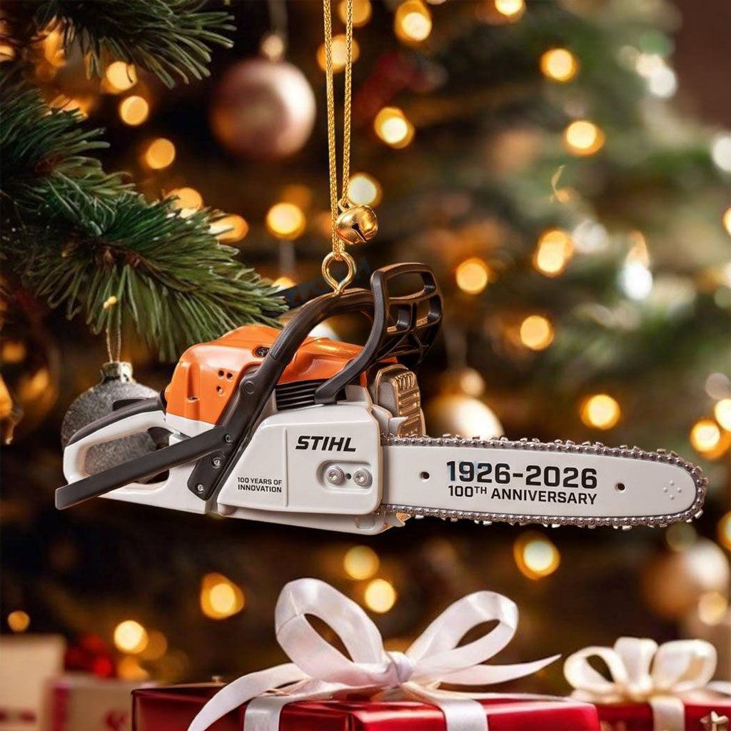 Stihl Chainsaw 1926 2026 100th Anniversary Christmas Ornament Xmas Tree Decor Ideas - Merchluma