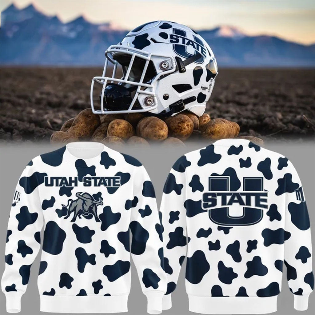 Utah State Aggies Best Helmet Edition Gameday Sweatshirt Aggies Merch Football Fan Gear - Merchluma