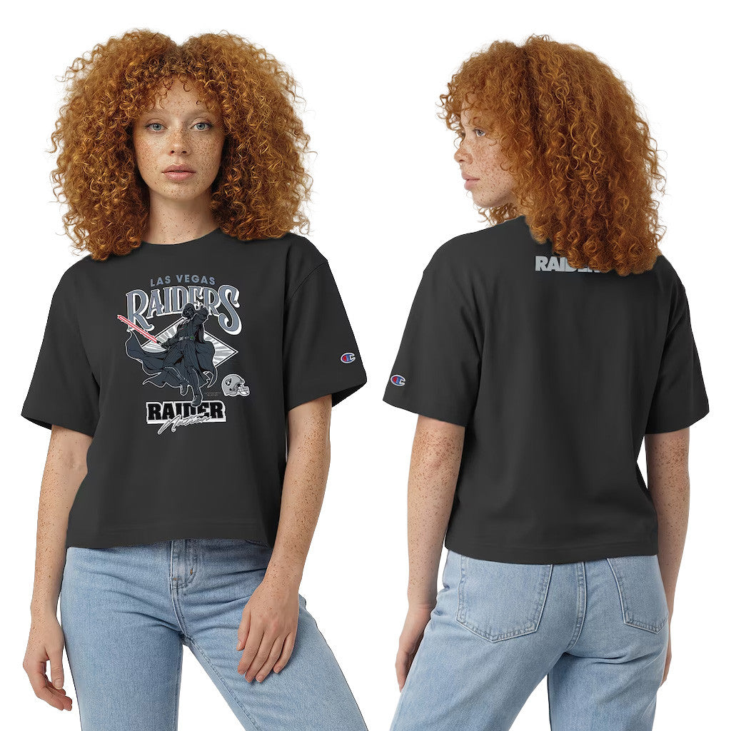 Disney X NFL LV Raiders Merch Raiders Disney Collab Darth Vader All-Star T-Shirt Gift For Her - Merchluma