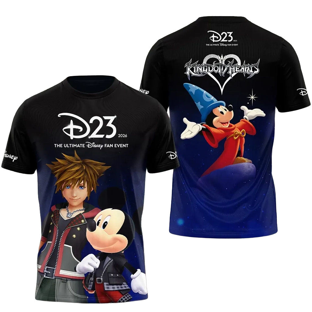 Kingdom Hearts D23 2026 Sorcerer Mickey T-Shirt The Ultimate D Fan Event Merch Fan Gifts - Merchluma