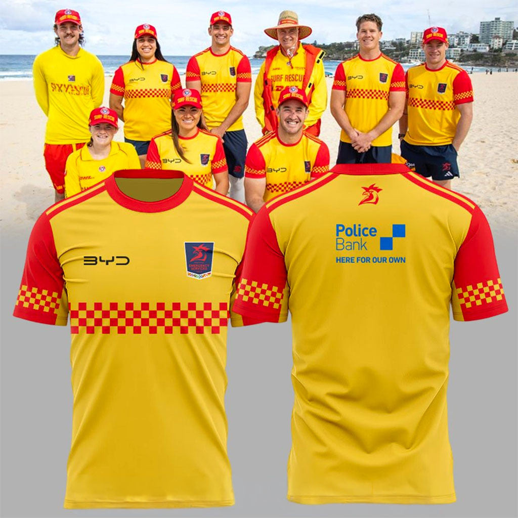 Sydney Roosters Emergency Services Shirt Sydney Roosters Merch Best Gifts For Football Fans - Merchluma