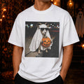 Goat Ghost Pumpkin Shirt Funny Trick or Treat T-Shirt Halloween Gifts For BFF - Merchluma