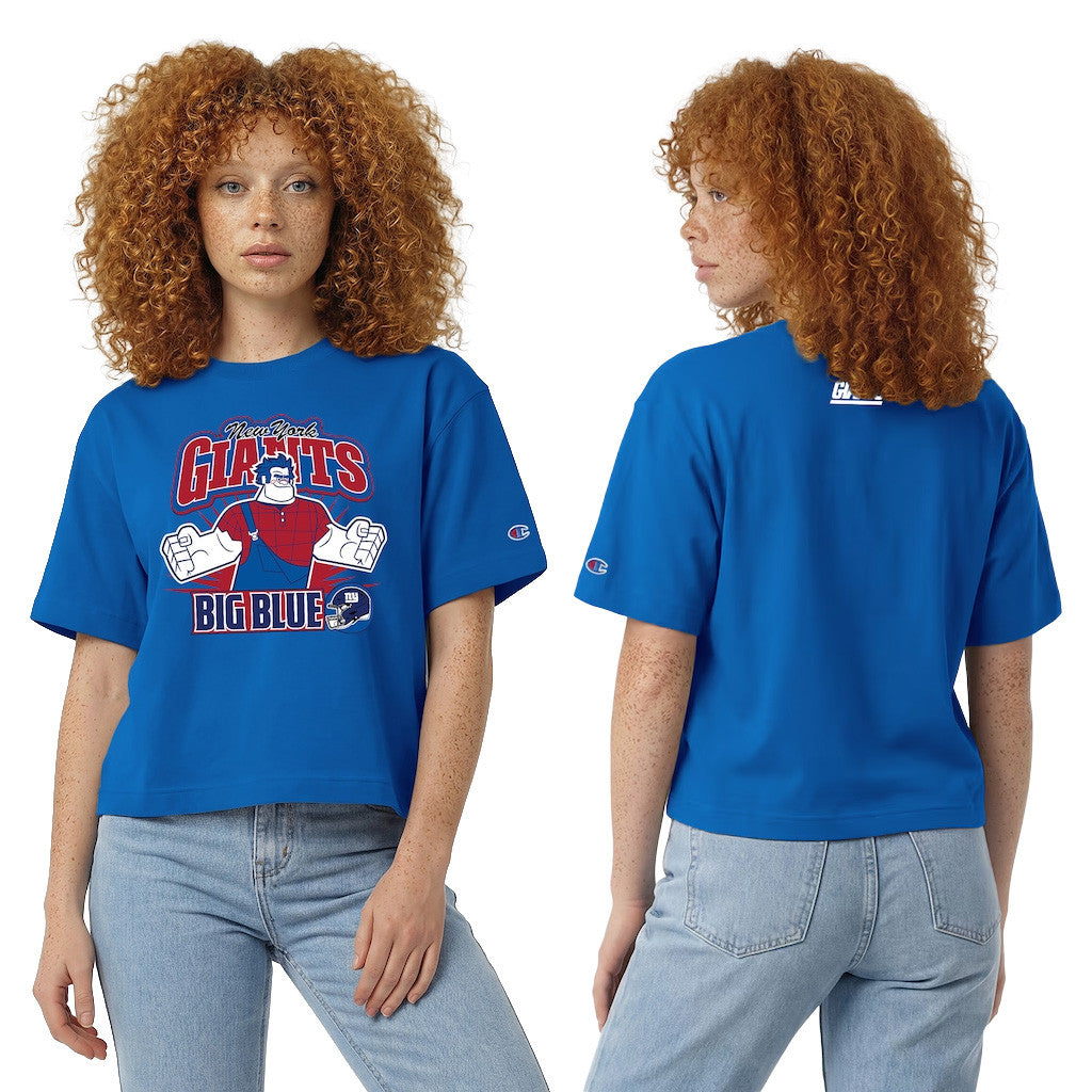 Disney X NFL New York Giants Merch Disney X NFL Champion Wreck-It Ralph All-Star Shirt NFL Disney Gear - Merchluma