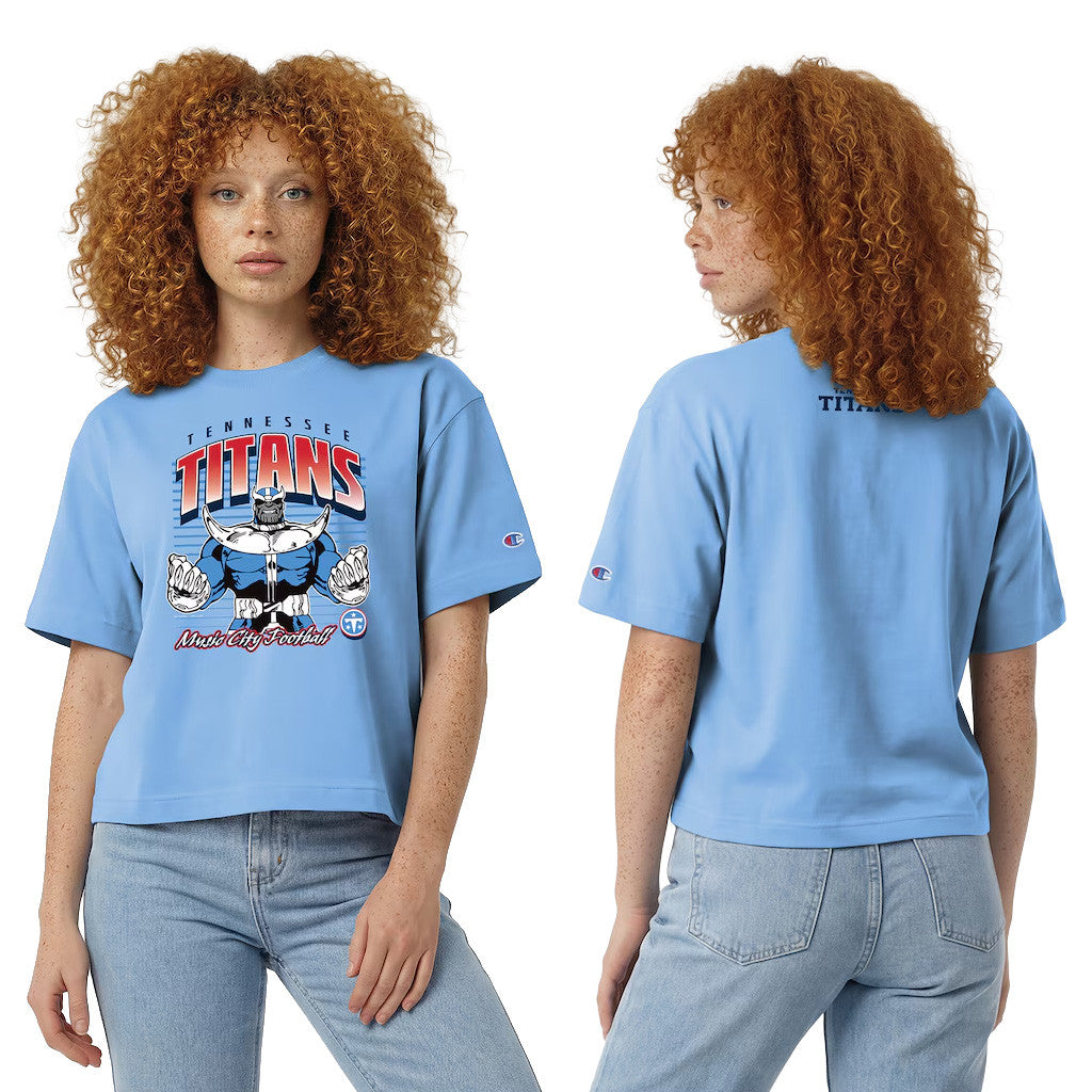 Disney X NFL Tennessee Titans Merch Disney X NFL Champion Thanos All-Star T-Shirt Disney NFL Collab - Merchluma