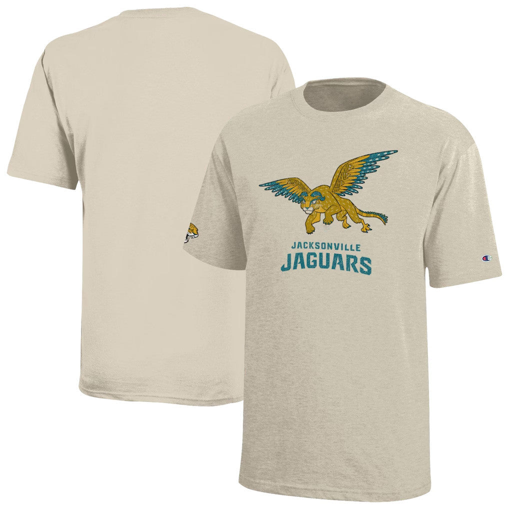 Disney X NFL Jacksonville Jaguars Merch Disney X NFL Champion Pepita T-Shirt Disney NFL Collab Clothing - Merchluma