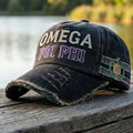 Omega Psi Phi Fraternity Distressed Baseball Cap Omega Psi Phi Merch Gifts For Brother - Merchluma
