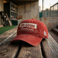 St Louis Cardinals Distressed Red Baseball Cap Cardinals Merch Gifts For Baseball Fans - Merchluma