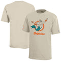 Disney X NFL Collab Merch Miami Dolphins Disney X Champion King Triton T-Shirt Dolphins Merch - Merchluma