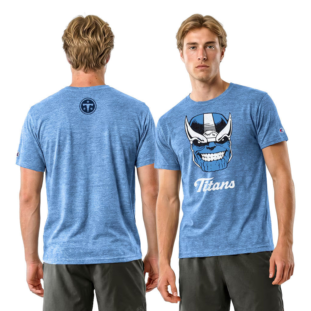Disney X NFL Tennessee Titans Merch Disney X NFL Champion Thanos T-Shirt Disney NFL Collab Apparel Gift - Merchluma