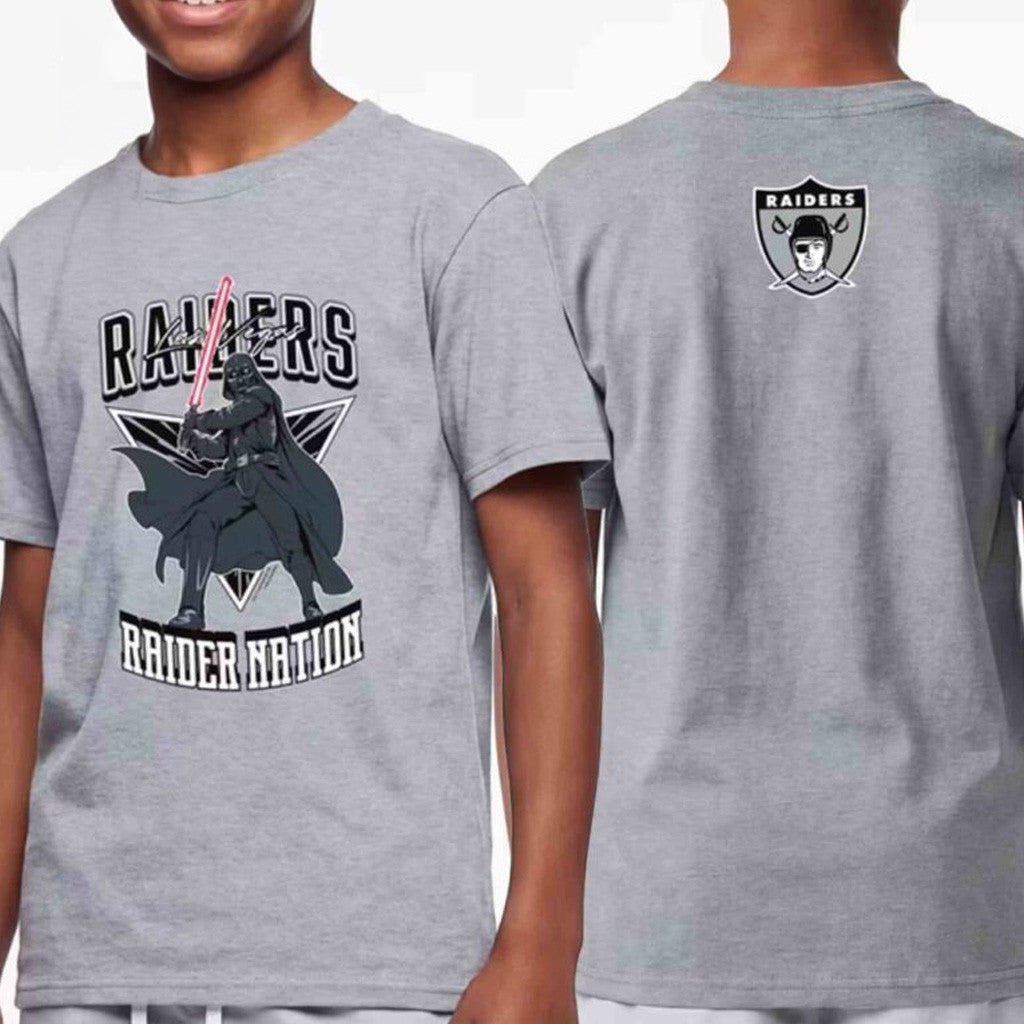Disney X NFL LV Raiders Merch Darth Vader Disney X NFL Champion T-Shirt Raiders Disney Collab Merch - Merchluma