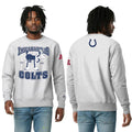 Disney X NFL Indianapolis Colts Merch Champion Horace Horsecollar Sweatshirt Disney NFL Collab Gear - Merchluma