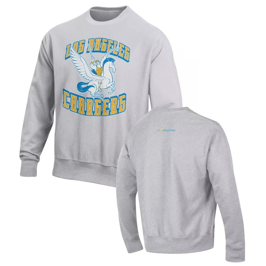 Disney X NFL Los Angeles Chargers Merch Hercules And Pegasus Disney X NFL Champion 2026 Sweatshirt - Merchluma